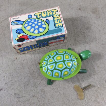 Walking turtle tin toy