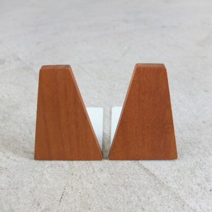 Mid-century wooden bookends