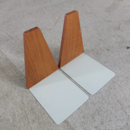 Mid-century wooden bookends