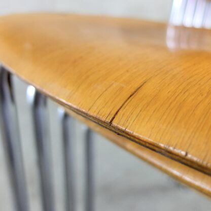 4 vintage stacking chairs