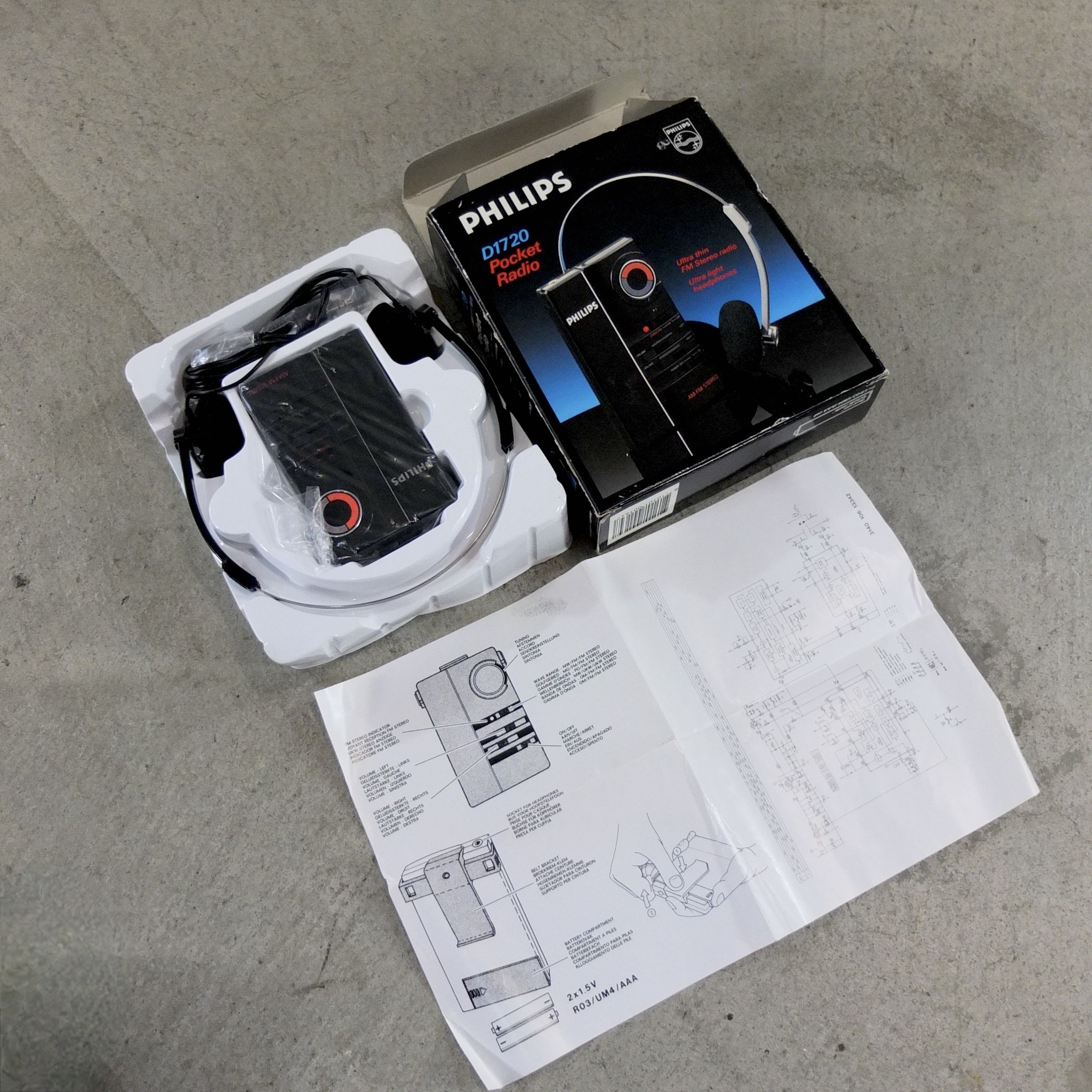 philips-taschenradio-d1720-1987-02 Philips Taschenradio D1720 1987