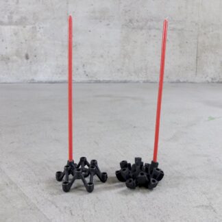 2 Mid-century japanische Kerzenhalter