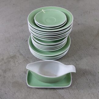 Rössler grünes Geschirr 1950