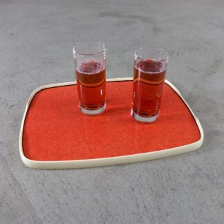 Doppelseitiges Vintage-Tablett 1960er