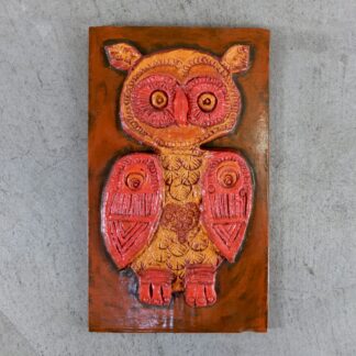 Dänische Mid-Century Geschnitzte Eule