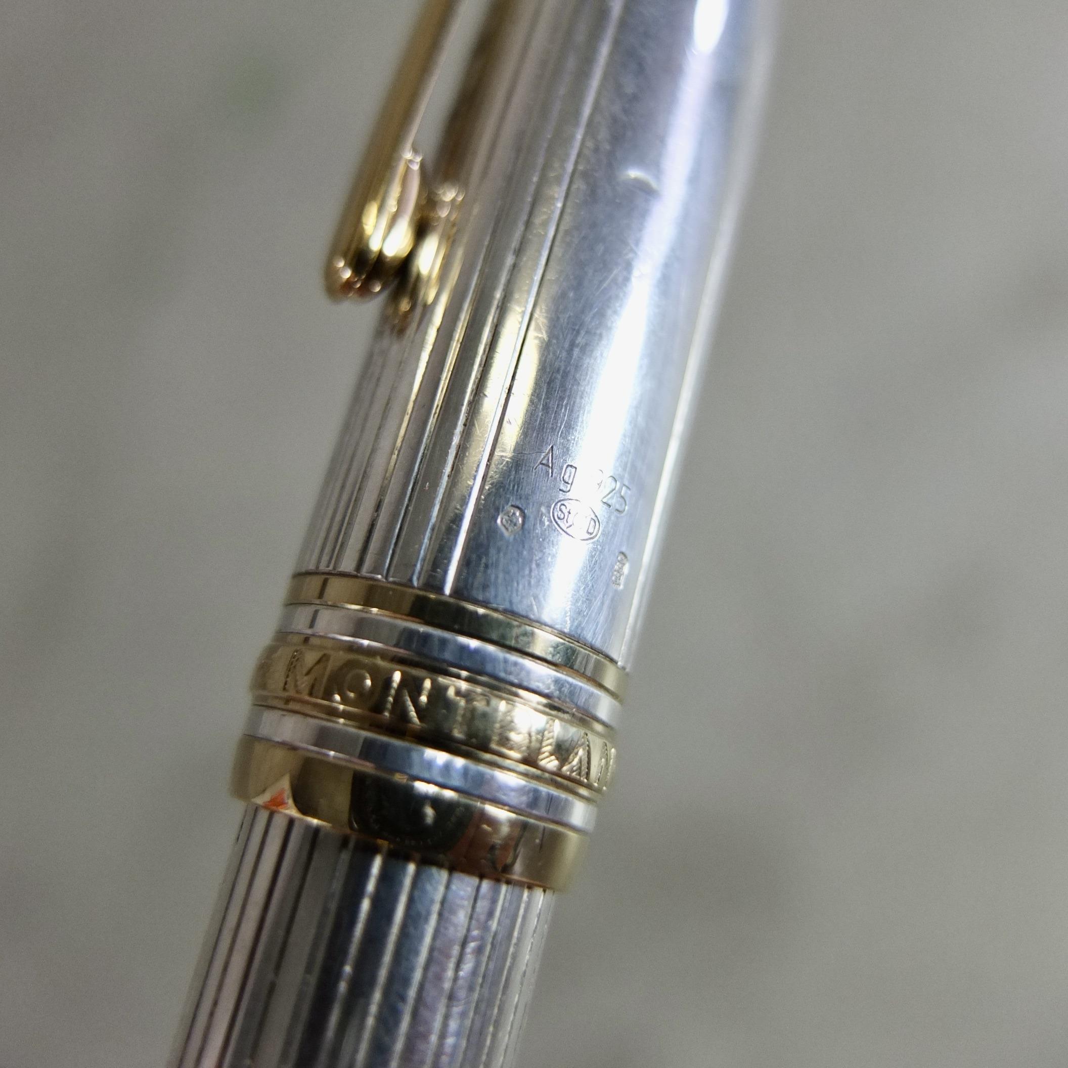 stylo-plume-montblanc-meisterstueck-argent-06 Stylo plume Montblanc Meisterstück argent
