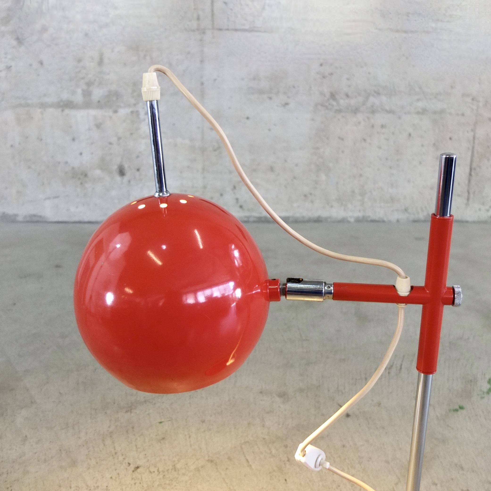 Vintage Space Age Eyeball Tischlampe