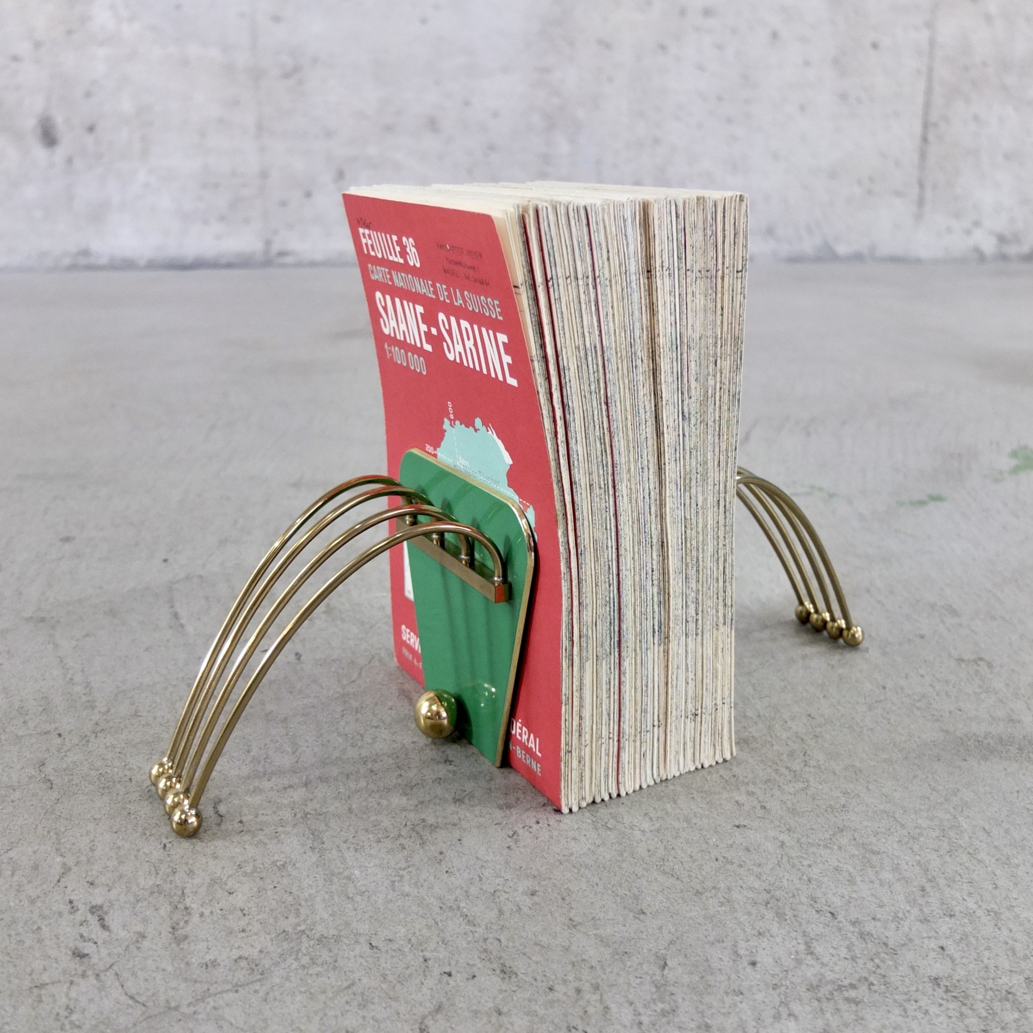 Vintage Waser Zürich Buchstützen 1960