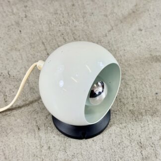 Weisse Space Age Eyeball Tischlampe