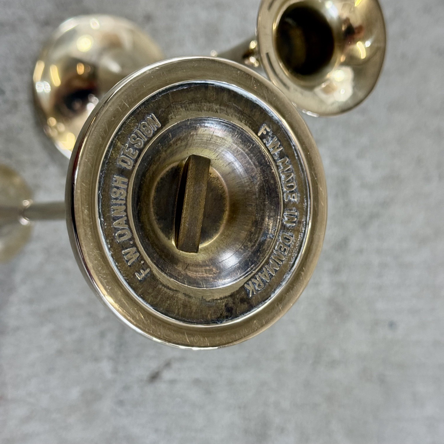 F.W. Danish Design Messing Kerzenständer