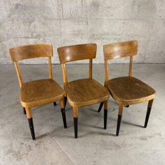 Vintage Schweizer Holzstühle Liestal