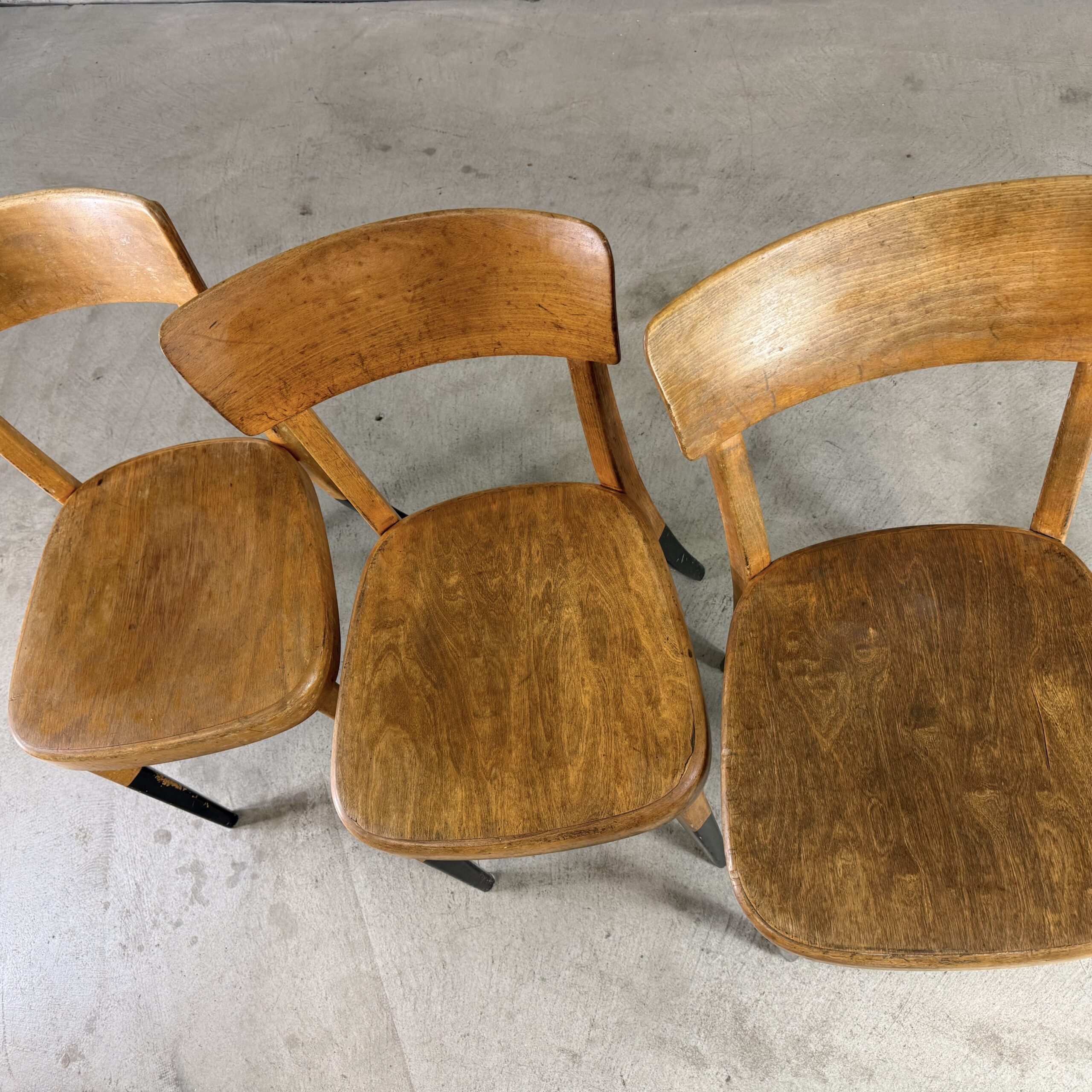 Vintage Schweizer Holzstühle Liestal