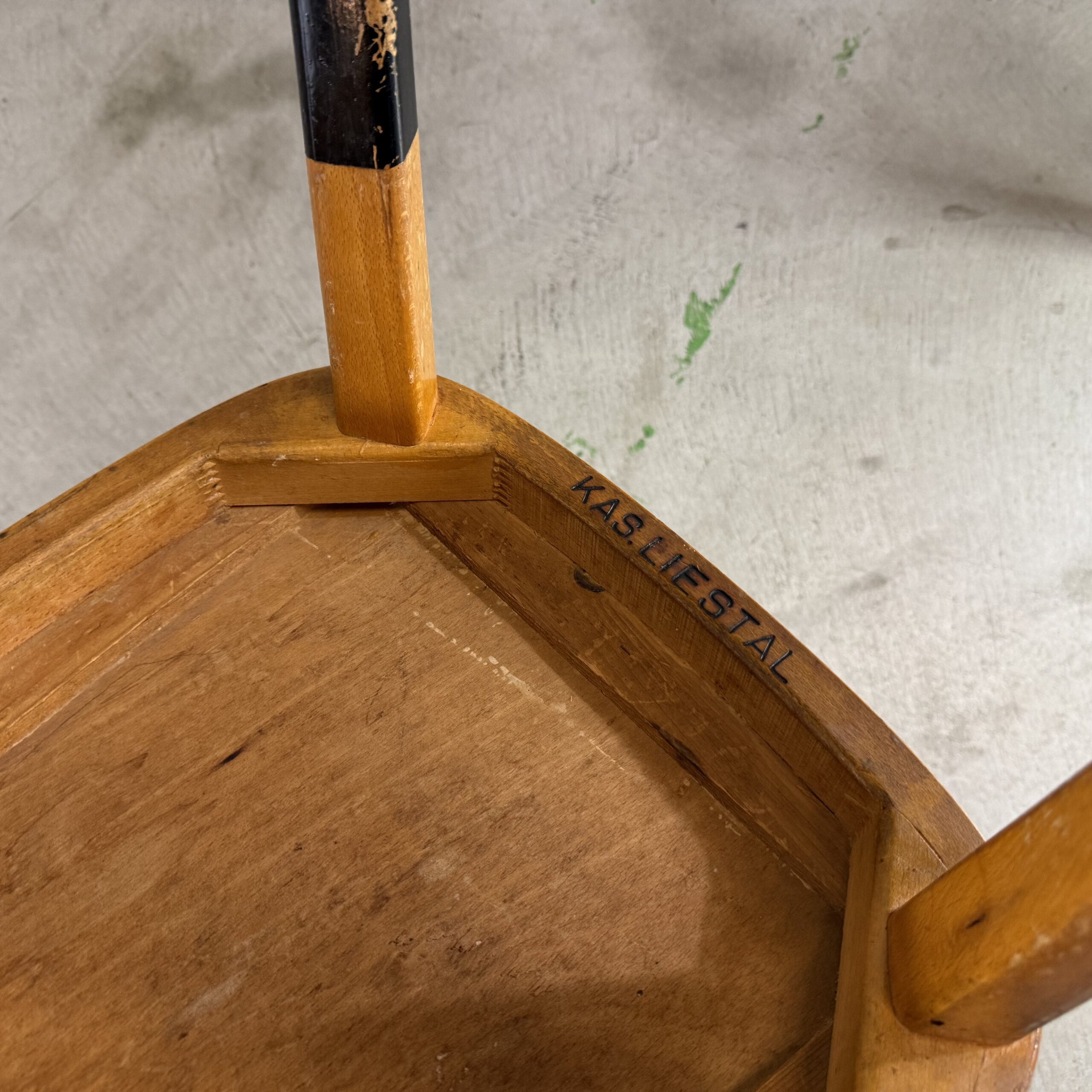Vintage Schweizer Holzstühle Liestal