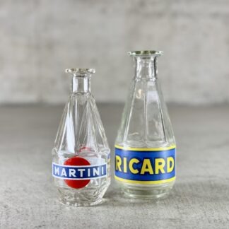 Vintage Martini und Ricard Wasserkaraffen